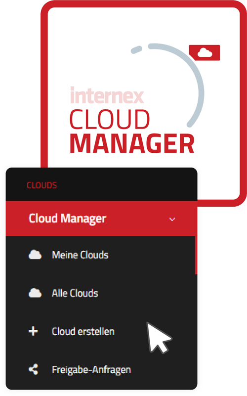 Cloud Manager Menü